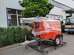 6月18日狗子28
机械台3台手扶压路机和1台7米灯车打包发往四川