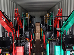 狗子28
机械14台小型挖掘机出口澳大利亚